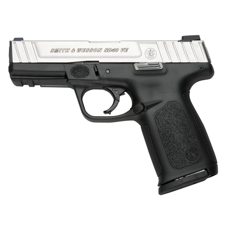 Smith & Wesson SD40VE, Semi-automatic, Striker Fired, Full Size, 40 S&W, 4" Barrel, Polymer Frame, Stainless Finish, 10Rd, Load