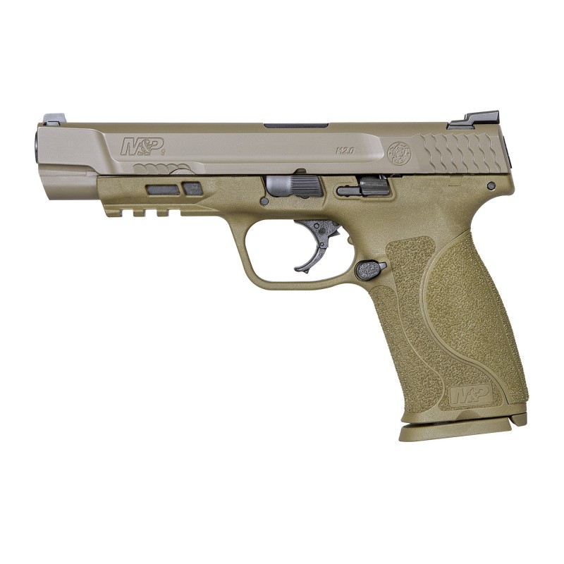 Smith & Wesson M&P 2.0, Semi-automatic, Striker Fired, Full Size, 9MM, 5" Barrel, Polymer Frame, Flat Dark Earth Finish, 17Rd,