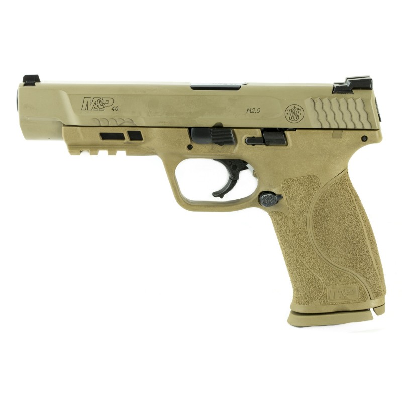 Smith & Wesson M&P 2.0, Semi-automatic, Striker Fired, Full Size, 40 S&W, 5" Barrel, Polymer Frame, Flat Dark Earth Finish, 15R