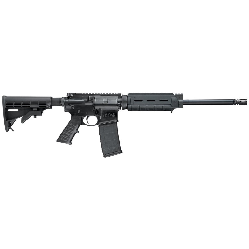 Smith & Wesson M&P 15, Sport II, Optics Ready, Semi-automatic, AR, 556NATO, 16" Barrel, Black Finish, Black Collapsible Stock,