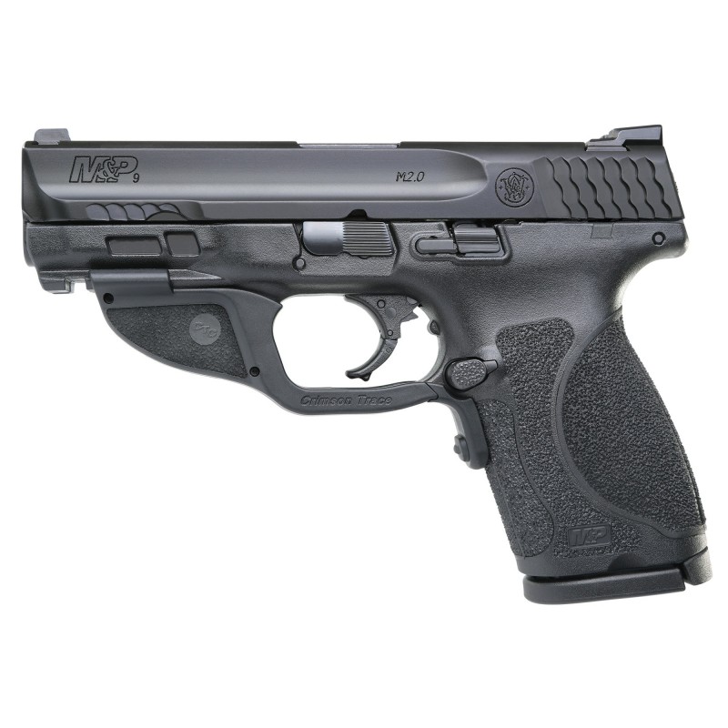 Smith & Wesson M&P 2.0, Striker Fired, Compact Frame, 9MM, 4" Barrel, Polymer Frame, Black Finish, 15Rd, 2 Magazines, Fixed Sig