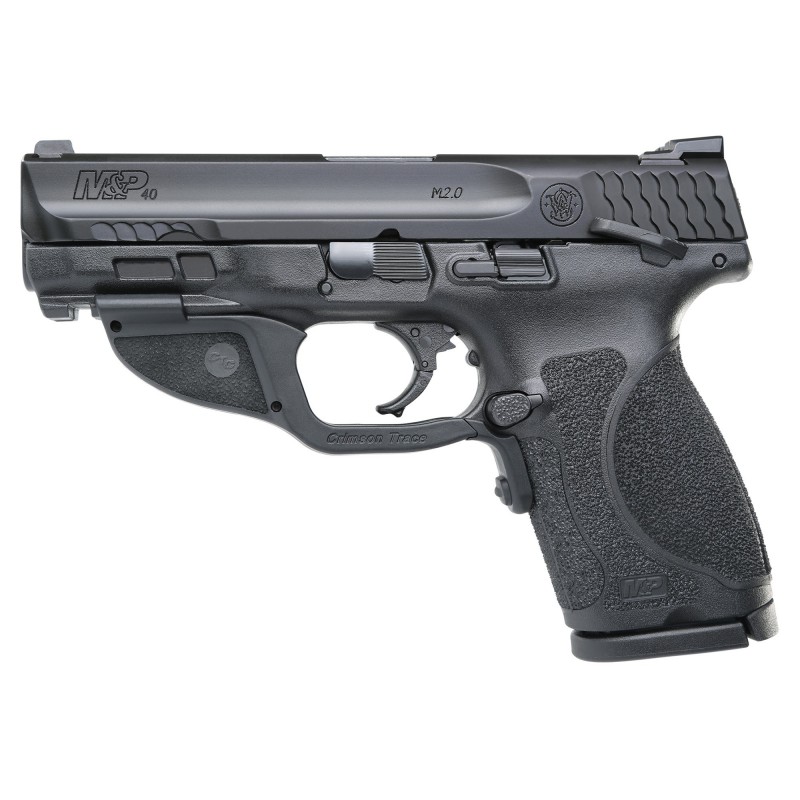 Smith & Wesson M&P 2.0, Striker Fired, Compact Frame, 40 S&W, 4" Barrel, Polymer Frame, Black Finish, 13Rd, 2 Magazines, Thumb