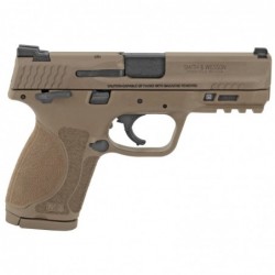 View 2 - Smith & Wesson M&P 2.0, Semi-automatic, Striker Fired, Compact Frame, 9MM, 4" Barrel, Polymer Frame, Flat Dark Earth Armornite