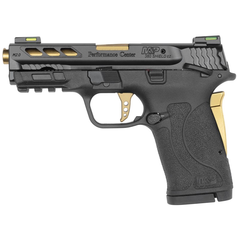 Smith & Wesson Shield M2.0 M&P380, Semi-automatic, Striker Fired,  Compact Size, 380 ACP, 3.8" Ported Barrel, Polymer Frame, Go