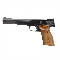 Smith & Wesson Model 41 Target, Full Size, 22LR, 7" Barrel, Steel Frame, Blue Finish, Wood Grips, Adjustable Sights, 10Rd, 2 Ma