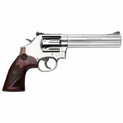 Smith & Wesson 686 Plus, Deluxe, Revolver, Double Action, Large Frame Revolver, 357 Mag, 6" Barrel, Stainless Finish, Wood Grip