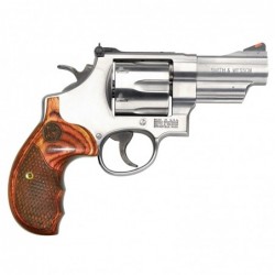 Smith & Wesson 629 Deluxe Revolver, Large Frame, 44 Mag, 3" Barrel, Stainless Finish, Wood Grips, 6Rd, Adjustable Sights 150715