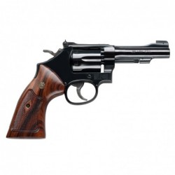 View 1 - Smith & Wesson Model 48, Double Action, Medium Frame Revolver, 22WMR, 4" Barrel, Steel Frame, Blue Finish, Wood Grip, Adjustabl