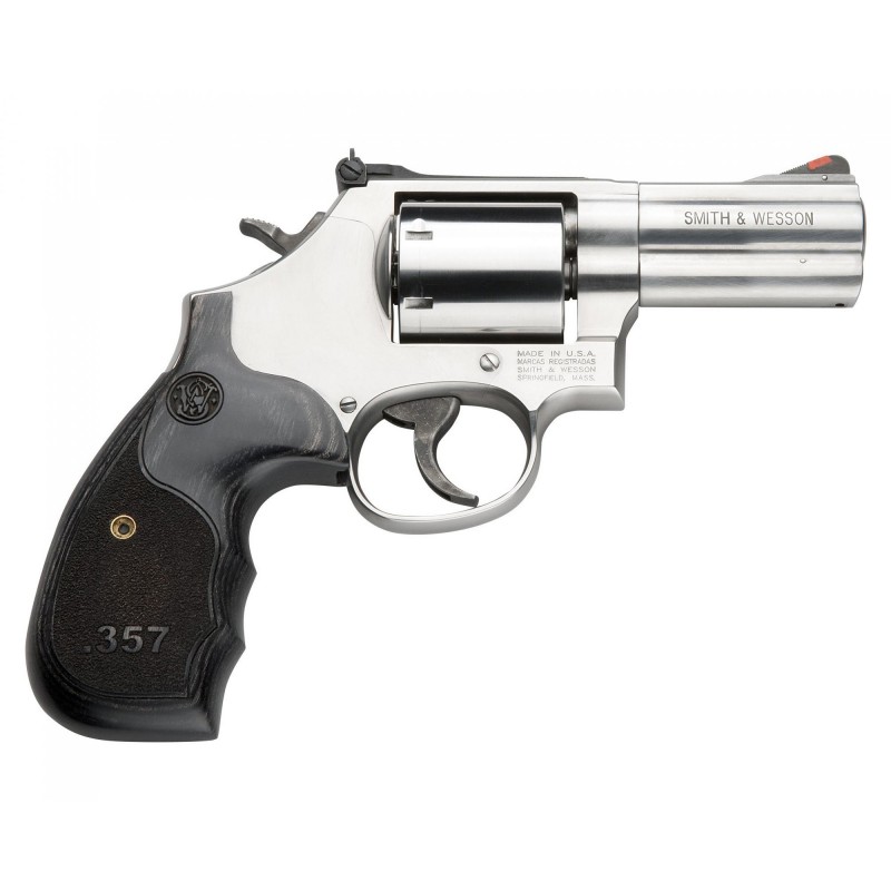 Smith & Wesson 686 Plus Deluxe, Revolver, Double Action, Medium Frame Revolver, 357 Magnum, 3" Barrel, Stainless Finish, Black