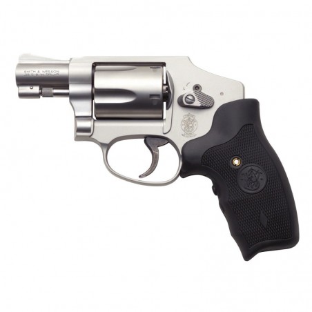 Smith & Wesson Model 642, Small Frame Revolver, 38 Special, 1.875" Barrel, Alloy Frame, Stainless Finish, Laser Grip, Fixed Sig