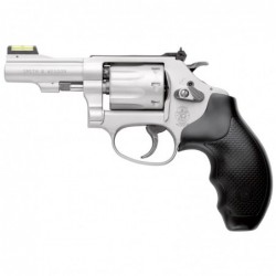 View 2 - Smith & Wesson 317, Revolver, Small Frame, 22LR, 3", Alloy, Stainless, Rubber, 8Rd, Right Hand, 11.9oz, Fixed Sights 160221