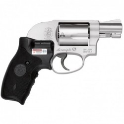 View 2 - Smith & Wesson Model 638, Double Action, Small Frame, 38 Special, 1.875" Barrel, Alloy Frame, Stainless Finish, Crimson Trace L