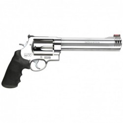 Smith & Wesson 500, 500 S&W, 8.375" Barrel, Stainless Frame, Stainless Finish, Rubber Grips, HiViz Front Sight, 5Rd 163501