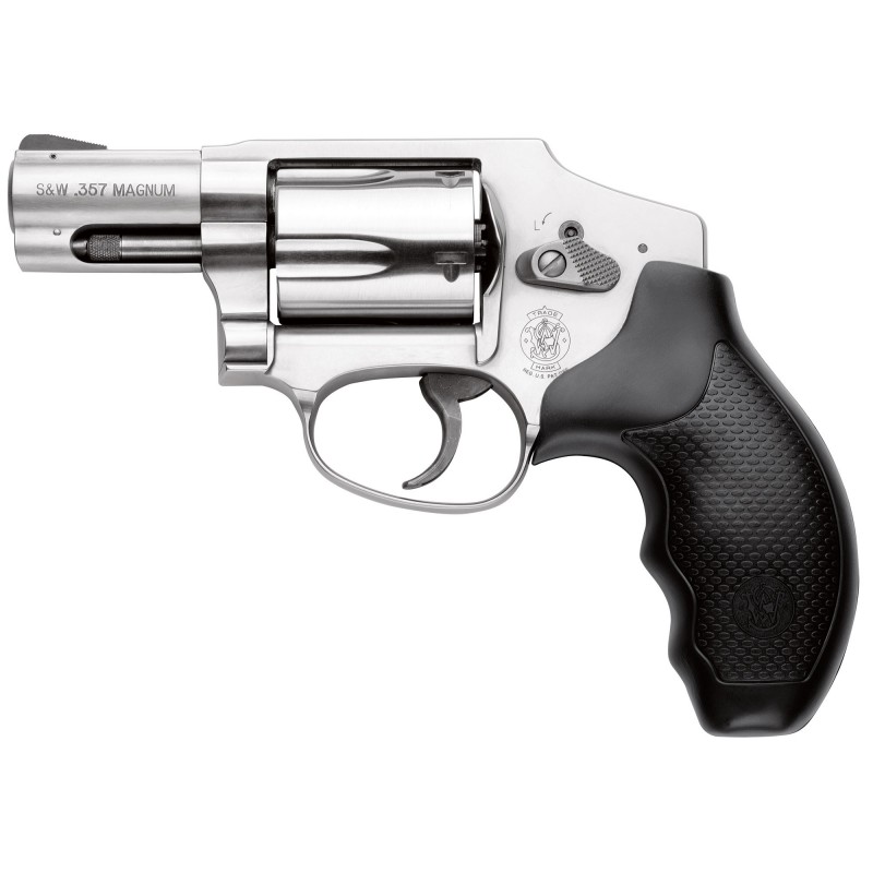 Smith & Wesson 640, J-Frame Revolver, 357 Mag, 2.125" Barrel, Stainless Steel Frame, Satin Stainless Finish, Rubber Grip, 5 Rou