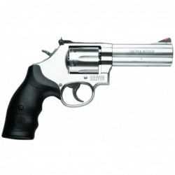 View 2 - Smith & Wesson 686, Medium Frame, 357 Mag, 4" Barrel, Steel Frame, Stainless Finish, Rubber Grips, Adjustable Sights, 6Rd, Righ