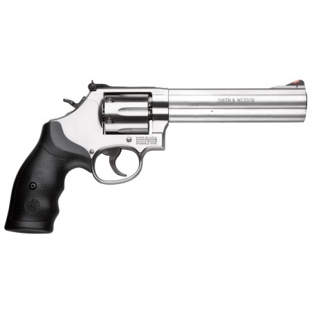 Smith & Wesson 686, L-Frame Revolver, 357 Magnum, 6" Barrel, Stainless Steel Frame, Satin Stainless Finish, Adjustable Rear Sig