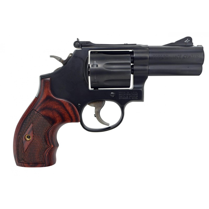 Smith & Wesson 586, L-Comp Revolver, Performance Center Tuned Action, 357 Mag, 3" Ported Barrel, Steel Frame, Black Finish, Woo