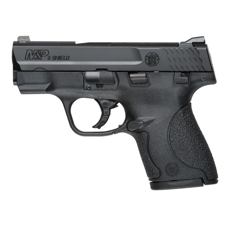 Smith & Wesson M&P SHIELD, Semi-automatic Pistol, Striker Fired, Compact, 9MM, 3.125" Barrel, Polymer Frame, Black Finish, 3-Do