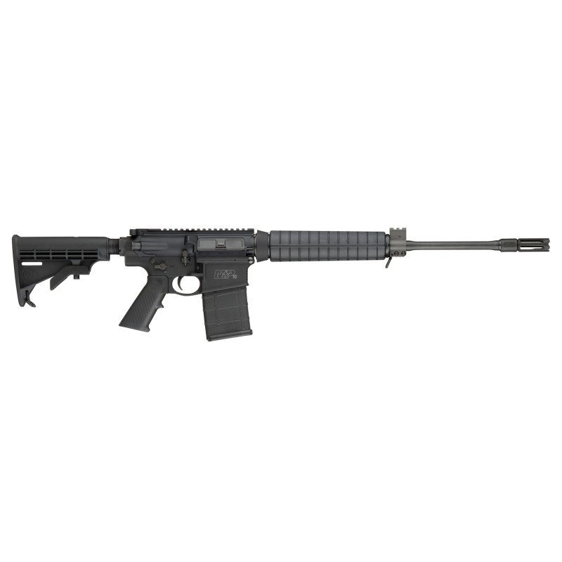 Smith & Wesson M&P 10, Semi-automatic, 308WIN, 18" Barrel, Black Finish, 6 Position Collapsible Stock, 20Rd 811308