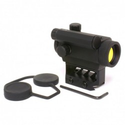Black Spider LLC Red Dot Sight, Fits Picatinny, Black Finish, 3 MOA Center Dot, with Lens Covers, Lower 1/3 Mount, Auto-dimming