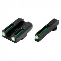 Truglo Brite-Site Tritium/Fiber Optic Sight, Fits Glock 42/43, Green Finish TG131GT1A