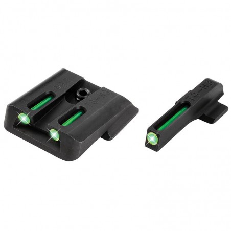 Truglo Brite-Site Tritium/Fiber Optic Sight, Fits S&W M&P, Green TG131MPT