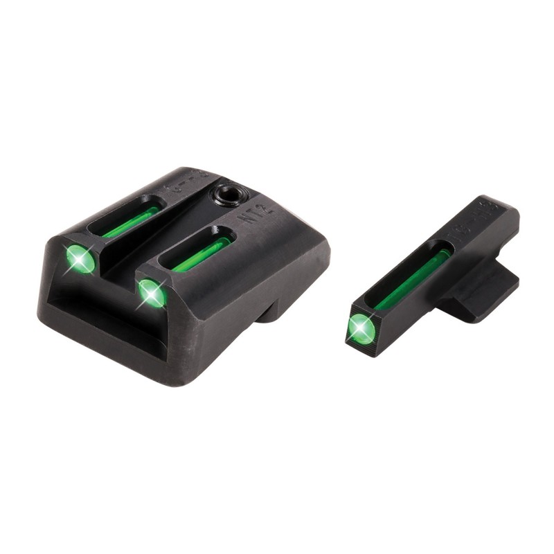 Truglo Brite-Site Tritium/Fiber Optic Sight, Fits 1911 Off, Green TG131NT3