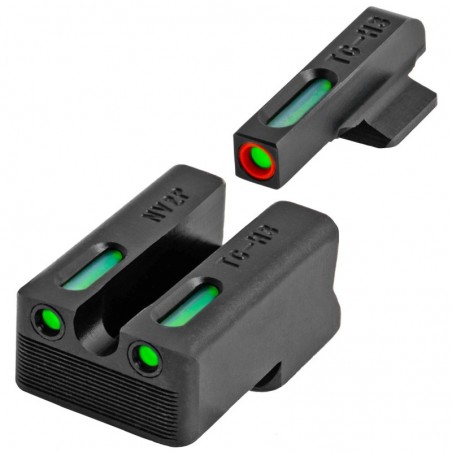 Truglo Novak TFX, Sight, Fits 1911 Pro, Tritium/Fiber-Optic, Day/Night Sight, Orange FS Ring TG13NV3PC