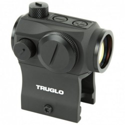 View 2 - Truglo Tru-Tec, Red Dot, 20mm, Fits Picatinny/Weaver, 2MOA Reticle, Black Finish, Includes Low and High Mounting Bases TG8120BN