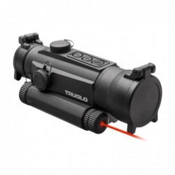 View 1 - Truglo Tru-Tec, Red Dot, 30mm, Fits Picatinny/Weaver, 2MOA Reticle, Black Finish, 650nm Red Laser, Quick Detach Mounting System