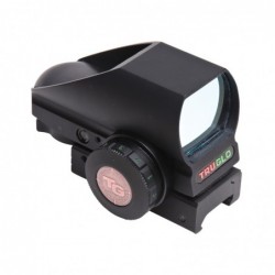 Truglo Tru-Brite Red Dot, Fits Picatinny, Black Finish, 8 Reticle Choices, Dual Color Reticle Illumination, Innovative Compact