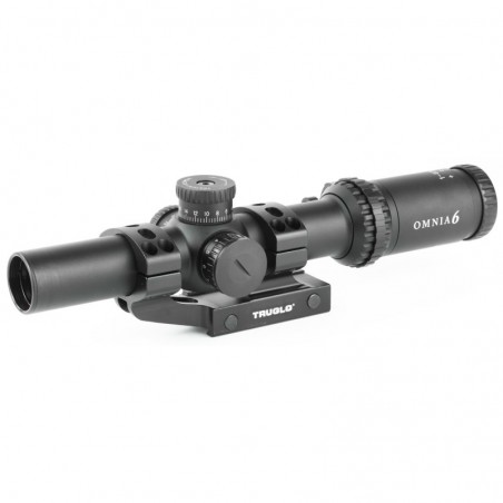 Truglo OMNIA Rifle Scope, 1-6X24mm, 300mm Main Tube, Illuminate A.P.T.R. (All Purpose Tacticle Reticle), APTUS-M1 One Piece Mou