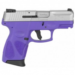 View 2 - Taurus G2C2C, Double Action Only, Compact Pistol, 9MM , 3.2" Barrel, Polymer Frame, Dark Purple Frame, Stainless Slide, Adjusta