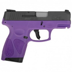 View 2 - Taurus G2S, Semi-automatic, Sub Compact Pistol, 9MM, 3.25" Barrel, Polymer Frame, Black/Dark Purple Finish, Adjustable Sights,