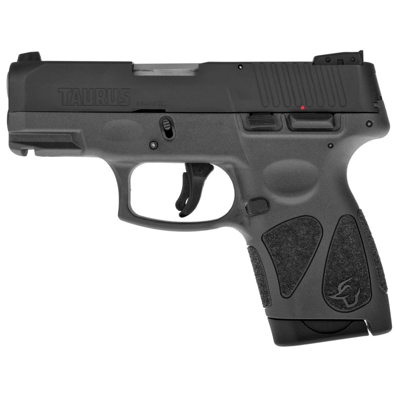 Taurus G2S, Semi-automatic, Sub Compact Pistol, 9MM, 3.25" Barrel, Polymer Frame, Gray/Black Finish, Adjustable Sights, 7Rd, 2