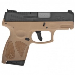 View 2 - Taurus G2S, Semi-automatic, Sub Compact Pistol, 9MM, 3.25" Barrel, Polymer Frame, Tan/Black Finish, Adjustable Sights, 7Rd, 2 M