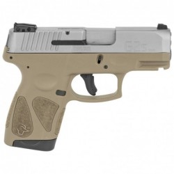 View 2 - Taurus G2S, Semi-automatic, Sub Compact Pistol, 9MM, 3.25" Barrel, Polymer Frame, Brown/Stainless Finish, Adjustable Sights, 7R