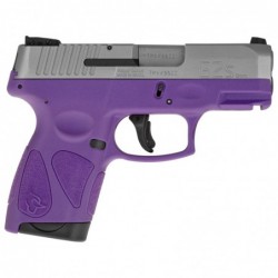 View 2 - Taurus G2S, Semi-automatic, Sub Compact Pistol, 9MM, 3.25" Barrel, Polymer Frame, Dark Purple/Stainless Finish, Adjustable Sigh