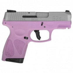 View 2 - Taurus G2S, Semi-automatic, Sub Compact Pistol, 9MM, 3.25" Barrel, Polymer Frame, Light Purple/Stainless Finish, Adjustable Sig