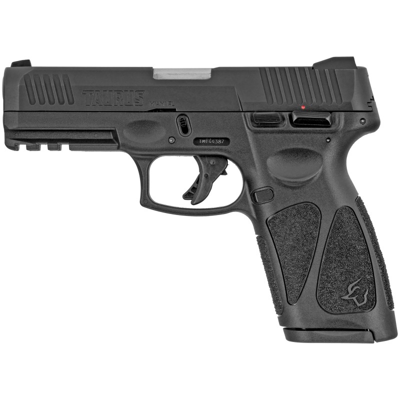 Taurus G3, Semi-automatic Pistol, Strike Fired, Full Size, 9MM, 4" Barrel, Polymer Frame, Black Slide, Fixed Front Sight With D