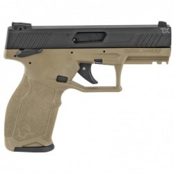 View 2 - Taurus TX22 Semi-automatic Pistol, 22 LR, 4" Barrel, FDE Polymer Frame, Adjustable Sights, 16Rd, Manual Safety, 2 Magazines, Th