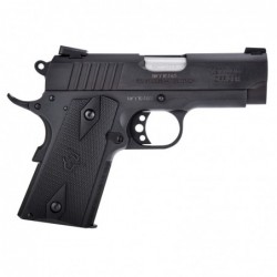 Taurus 1911, Semi-automatic, Officer Size, 45 ACP, 3.5" barrel, Steel Frame, Black Finish, 8Rd, Novak 1-191101OFC