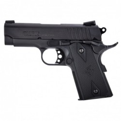 View 2 - Taurus 1911, Semi-automatic, Officer Size, 45 ACP, 3.5" barrel, Steel Frame, Black Finish, 8Rd, Novak 1-191101OFC