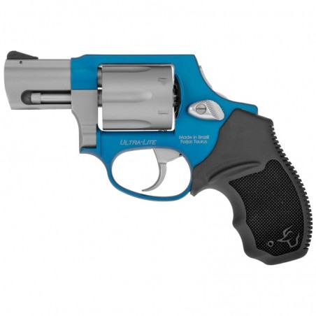 Taurus 856CH, Revolver, 38 Special, 2" Barrel, Alloy Frame, Azure/Stainless Finish, Rubber Grips, Fixed Sights, Concealed Hamme