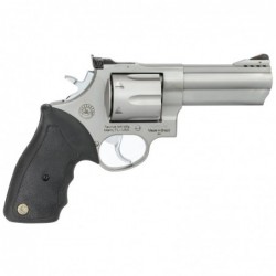 View 2 - Taurus Model 44, Large Frame, 44 Magnum, 4" Ported Barrel, Steel Frame, Matte Stainless Finish, Rubber Grips, Adjustable Sights