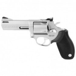 View 1 - Taurus Model 44, Tracker, Large Frame, 44 Magnum, 4" Barrel, Stainless Frame, Stainless Finish, Rubber Grips, Adjustable Sights