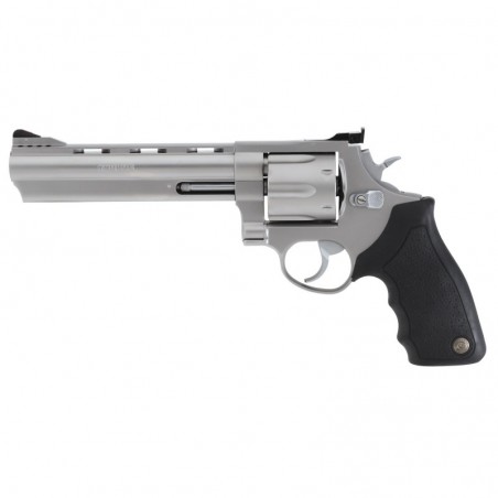 Taurus Model 44, Large Frame, 44 Magnum, 6.5" Ported Barrel, Steel Frame, Matte Stainless Finish, Rubber Grips, Adjustable Sigh