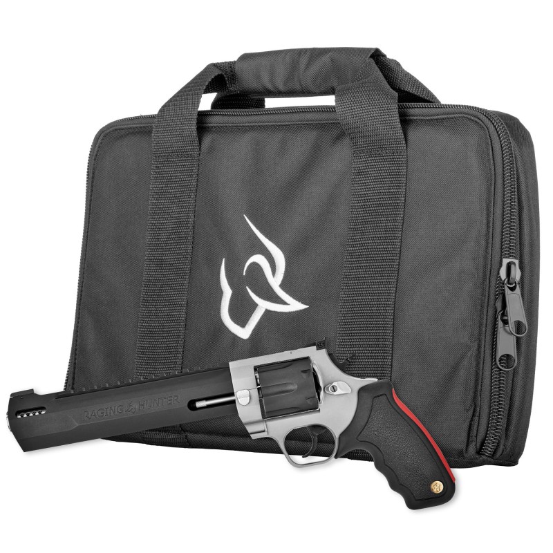 Taurus Raging Hunter, Revolver, Large Frame, 44 Mag, 8.375" Ported Barrel, Steel Frame, Two-Tone Finish, Rubber Grips, 6Rd, Del