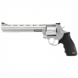 Taurus Model 44, Large Frame, 44 Magnum, 8.375" Ported Barrel, Steel Frame, Matte Stainless Finish, Rubber Grips, Adjustable Si