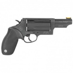 View 2 - Taurus Judge, 410 Gauge/45LC, 3" Chamber, 3" Barrel, Steel Frame, Matte Blue Finish, Rubber Grips, Fixed Sight, 5Rd 2-441031MAG